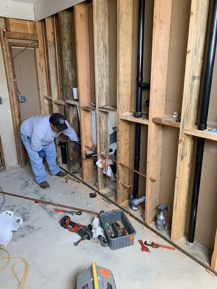 Commercial rough-in plumbing for Water Heater Replacement in Angeleno Heights